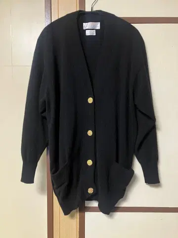 90s ballantyne 캐시미어 가디건 블랙