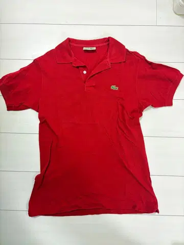 LACOSTE 라코스테 반팔 피케 셔츠 레드