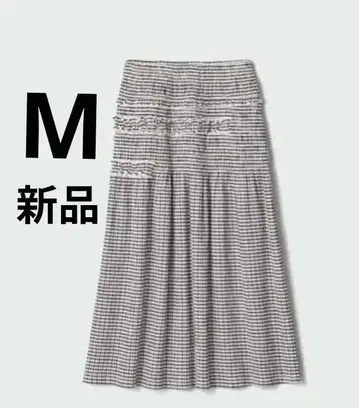 새상품 택 포함 UNIQLO 유니클로 세실리 반센 셔링 스커트 M