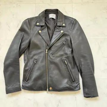 STUDIOUS 양가죽 램 가죽 시프 스킨 더블 라이더 자켓 사이즈 1