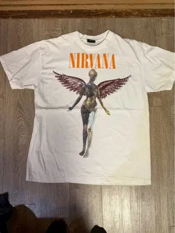NIRVANA IN UTERO TOUR 1993 티셔츠 USA 제 새상품급