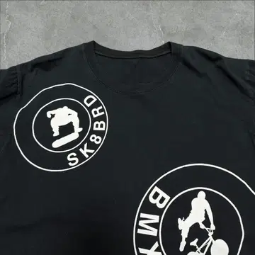 BMX 스케이트보드 시즈오카현 일본 최초 액션 스포츠 T셔츠 블랙 L 자수