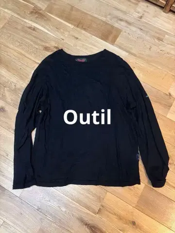 OUTIL 우티 린넨 긴팔 티셔츠 블랙 사이즈 1