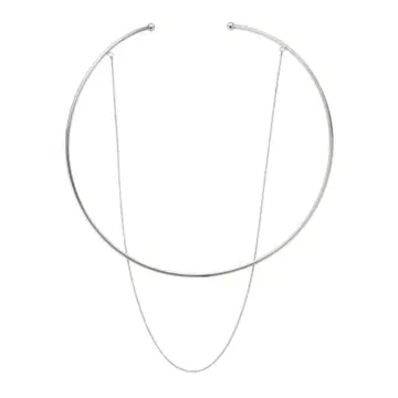 [ 미사용 ] 켄고 쿠마 플러스 마유 Choker 목걸이 실버