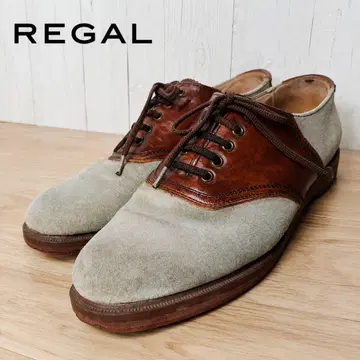 REGAL 여성용 안장 신발 브라운 베이지 24.5