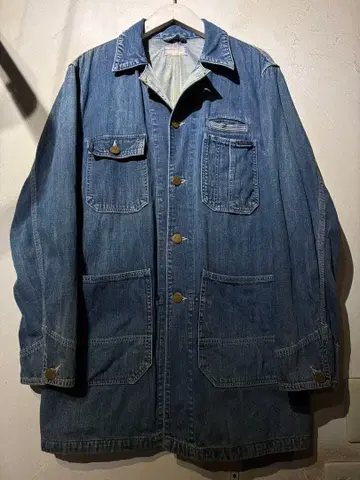 블루블루 BLUE BLUE 데님 커버올 자켓 L 하리란