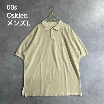 Osklen 오스크렌 원포인트 자수 반팔 피케 셔츠 남성용 L 브라질산