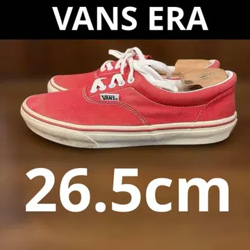 VANS 스니커즈 레드 캔버스 남성용