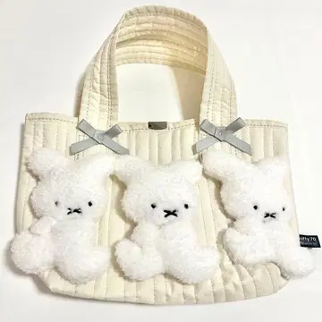 새상품 메리제니 복슬복슬 나인체 미니 토트 미피 아이보리