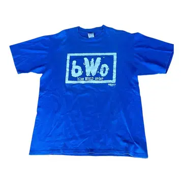 빈티지 90년대 블루 월드 오더 레슬링 T셔츠 bwo nwo