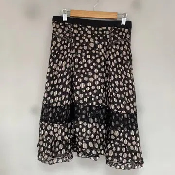 제이슨 우 JASON WU 시어 도트 레이스 플레어 플리츠 스커트