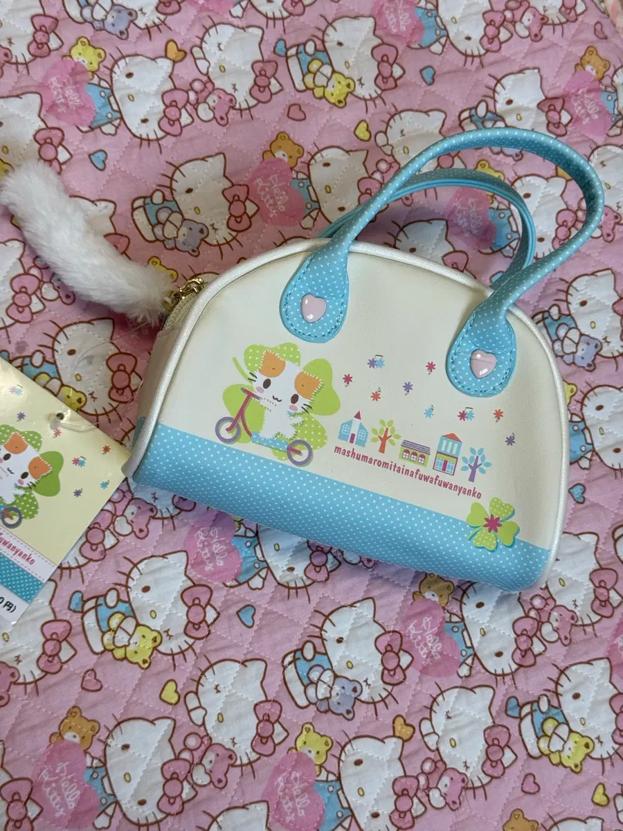 정품 산리오 마슈마로 보스턴 가방