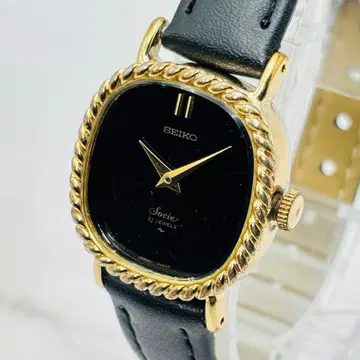 작동 SEIKO 소시 21석 수동 와인딩 빈티지 여성용 손목시계