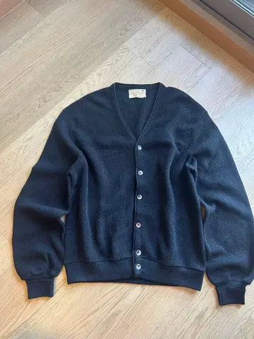 60s black 아크릴 가디건