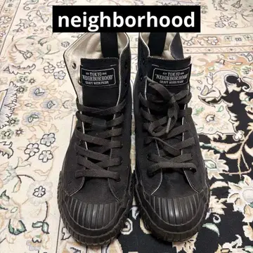 NEIGHBORHOOD 하이컷 스니커즈 블랙