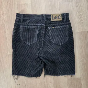 70's Lee 굵은 폭 코듀로이 하프 팬츠