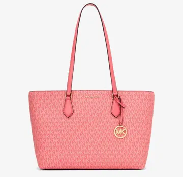 MICHAEL KORS 토트백 핑크 MK 로고 백 마이클코어스