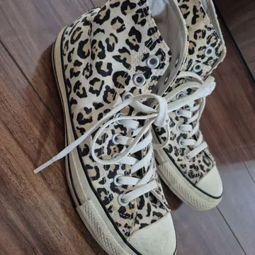 Converse All Star 하이컷 레오파드 무늬