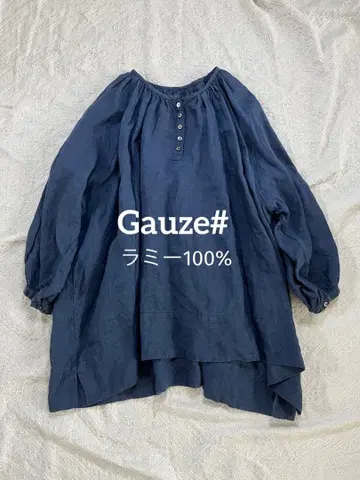 Gauze# 거즈 라미 개더 블라우스