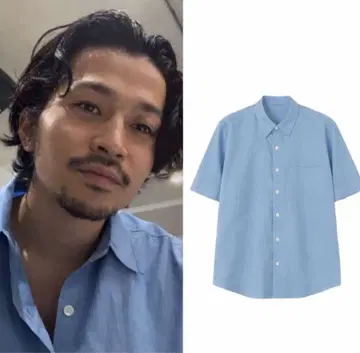 25ss WASHED FINX TWILL BIG HALF SLEEVED