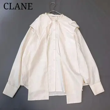 [ CLANE/클라네 ] BOW TIE HOODIE SHIRT 긴팔 블라우스