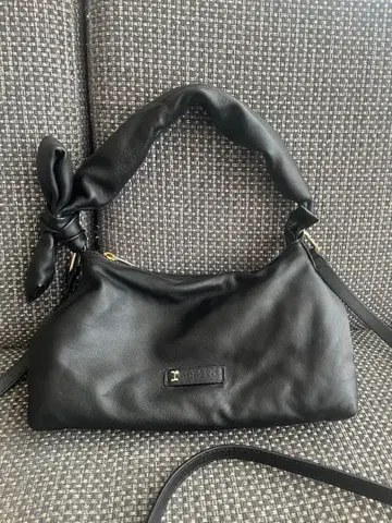 Repetto 천연 가죽 숄더백 블랙