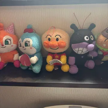 호빵맨 봉제 인형 5체 세트