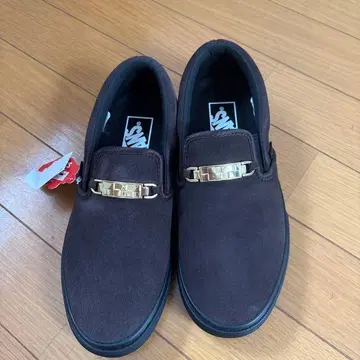 VANS 슬립온 골드 플레이트 브라운 23.5