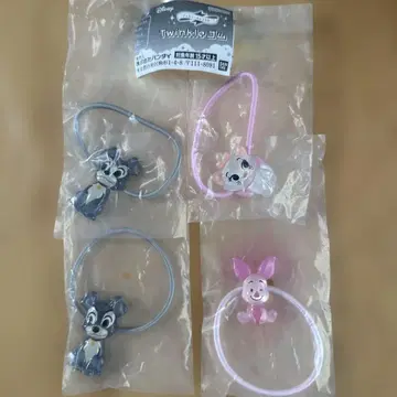 Disney Twinkle 고무 머리끈 4종 세트 반다이