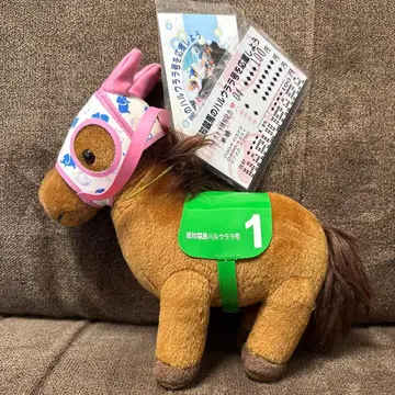레어 하루 우라라 고치 경마 서러브레드 컬렉션 봉제 인형 택 포함 1호