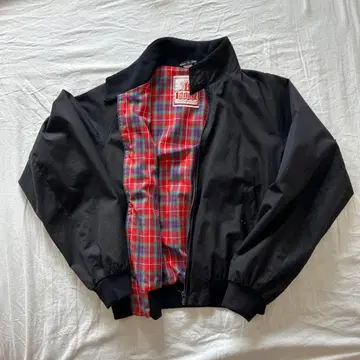 BARACUTA G9 탄력 해링턴 자켓 블랙