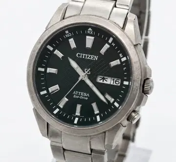 CITIZEN ATTESA ATD53-2981 솔라 데이데이트 가동품
