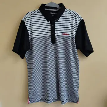 Titleist 골프웨어 반팔 셔츠 보더 무늬