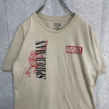 마블 스파이더맨 양면 프린트 캐릭터 T셔츠 M