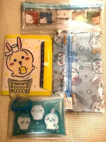 치이카와 굿즈 4종 세트 파우치 케이스 마츠키요 코코카라파인 토끼