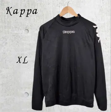 [ Kappa ] 90s vintage 하프 지퍼 풀오버 블랙 XL