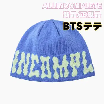 ALLINCOMPLETE 니트 모자 비니 BTS V 태태 블루