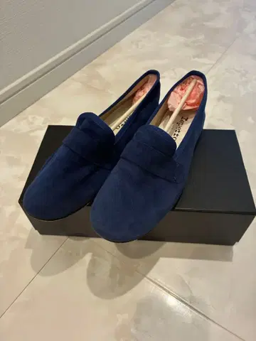 Repetto 스웨이드 로퍼 블루 38 마이클