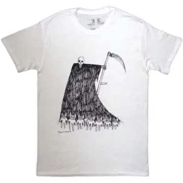 [ 미사용 ] Radiohead GRIM REAPER WHITE T셔츠 L