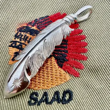 새상품급 SAAD 산 심볼 페더 55mm 실버925