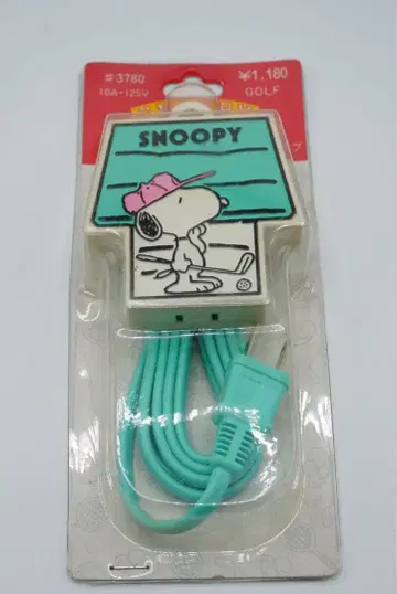 레어 SNOOPY 스누피 하우스 코드탭 민트 그린 3구