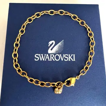 SWAROVSKI 스와로브스키 팔찌 골드 백조 참 포함