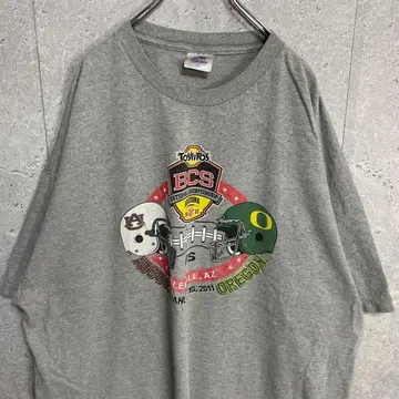 칼리지 미식축구 팀 로고 챔피언쉽 프린트 티셔츠 3XL