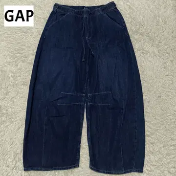 GAP 패스트 호스슈 데님 팬츠 와이드 입체 벌룬 배기
