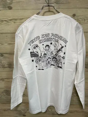 스카파라 세서미 스트릿 콜라보 롱 T셔츠 XL 롱T 화이트