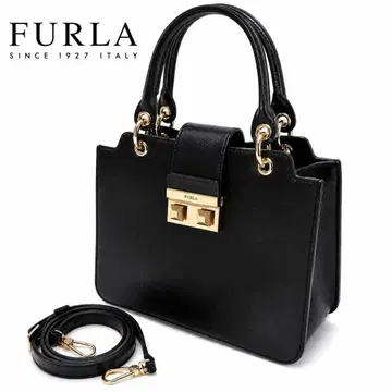 [ 컨디션 최상 ] FURLA 베라 사첼 2WAY 숄더 핸드백 블랙