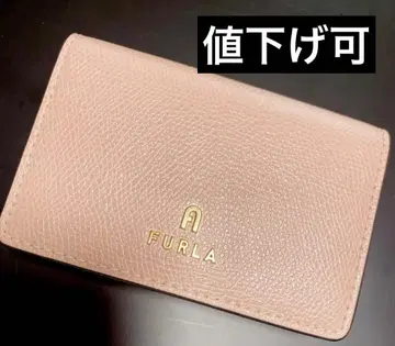 가격 인하 가능, 새상품급 훌라 FURLA 명함지갑 카드 케이스 아치 로고