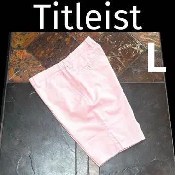 타이틀리스트 올 패턴 스트레치 하프 팬츠 L (핑크 계열)
