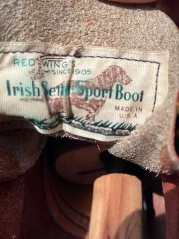REDWING 875 아이리쉬 세터 875 구형 사각견 택 레드윙