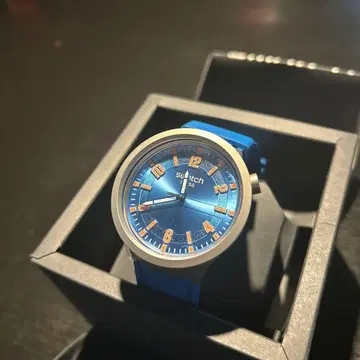 여름 멋쟁이 스와치 swatch 빅 볼드 블루 손목시계